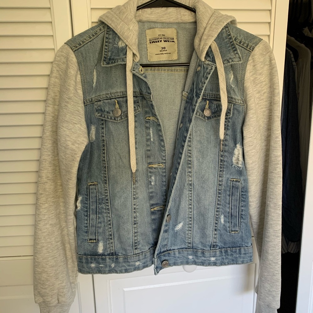 New Jean Jacket with Hoodie